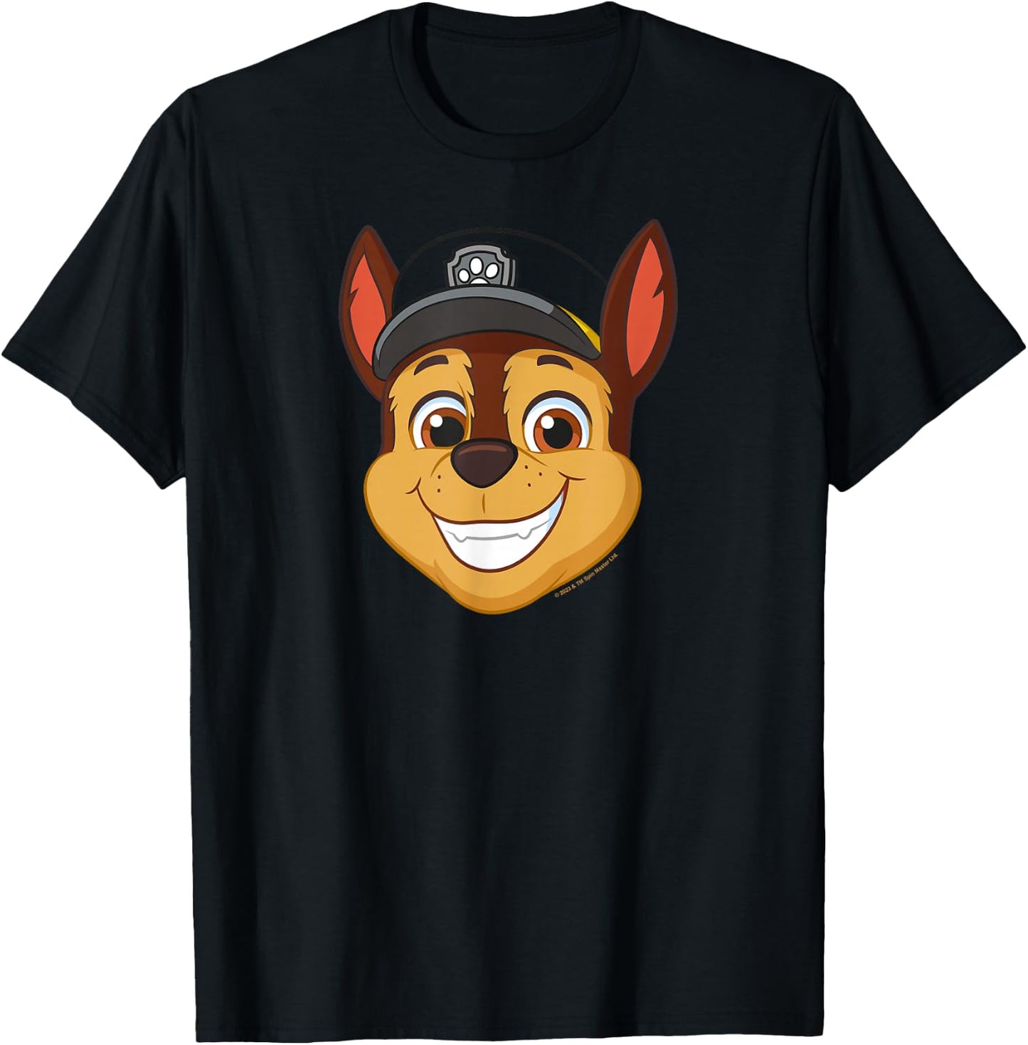 PAW Patrol Chase Grin T-Shirt - T-Shirt | Black