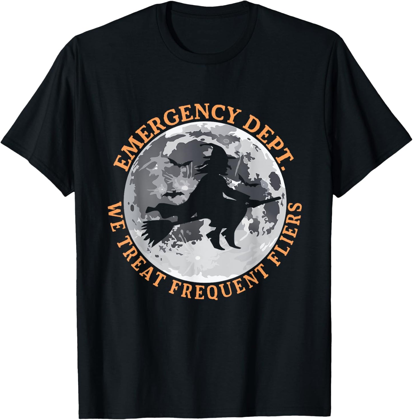 ER Nurse Halloween Emergency Room Dept Nurse Tech ED Rn Fall T-Shirt - T-Shirt | Black