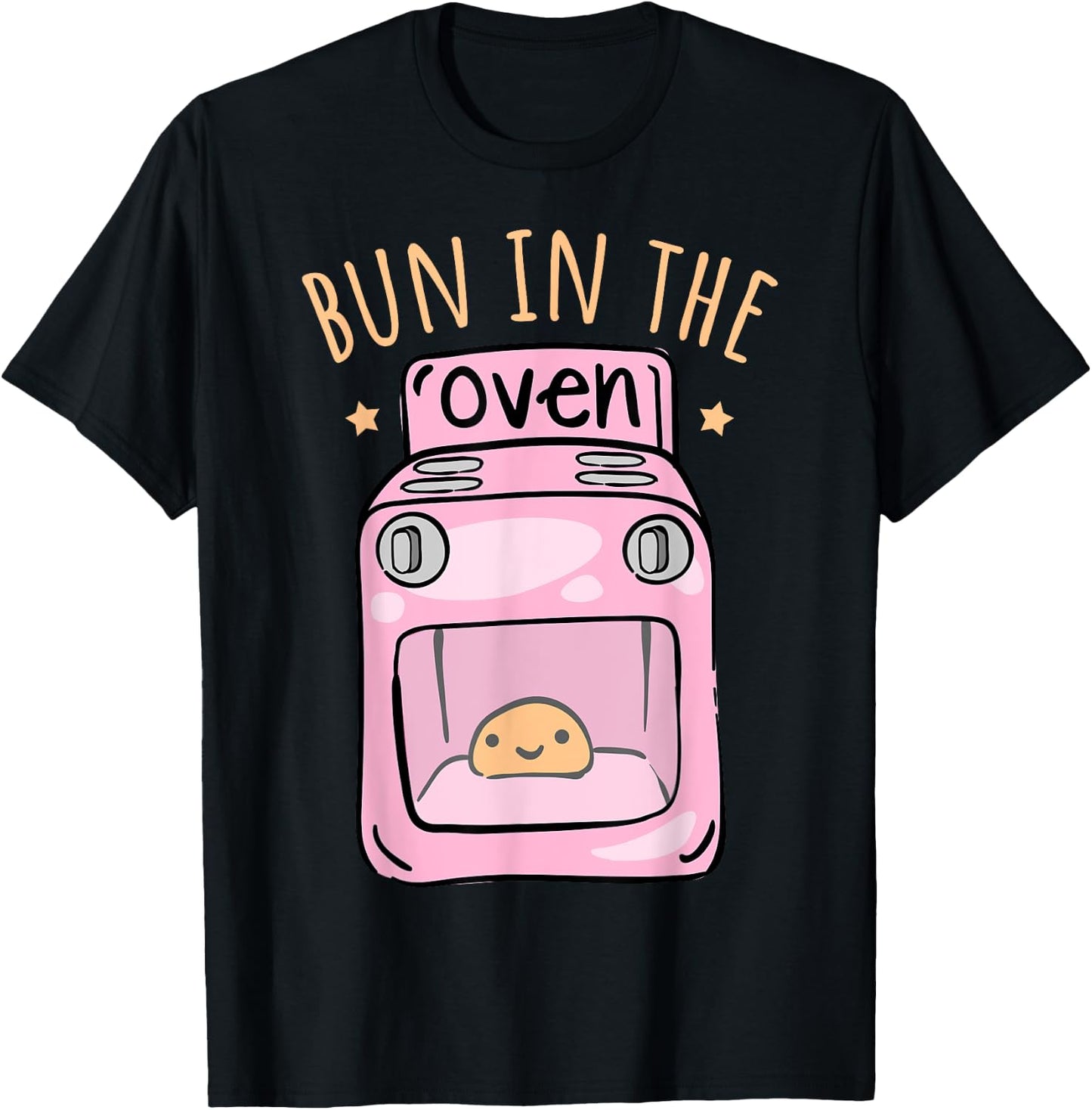 Bun In The Oven - Baby Announcement T-Shirt - T-Shirt | Black
