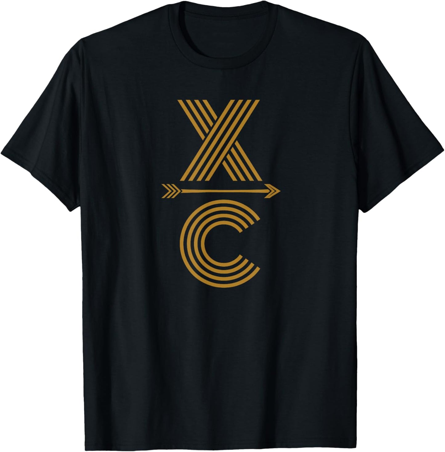 CX - A Cross Country Running Design T-Shirt - T-Shirt | Black