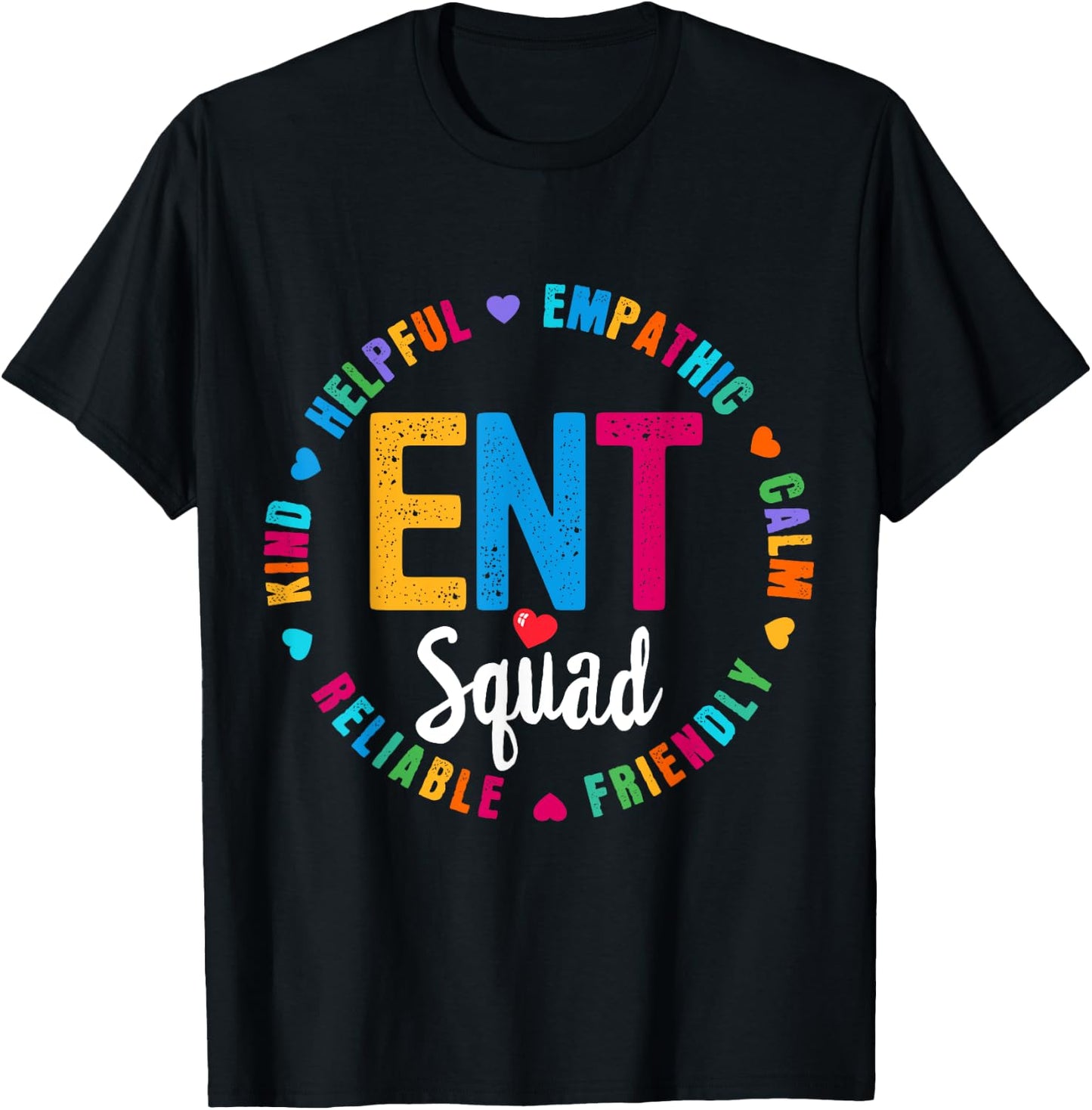 ENT Squad Nurse Team Registered Nursing T-Shirt - T-Shirt | Black