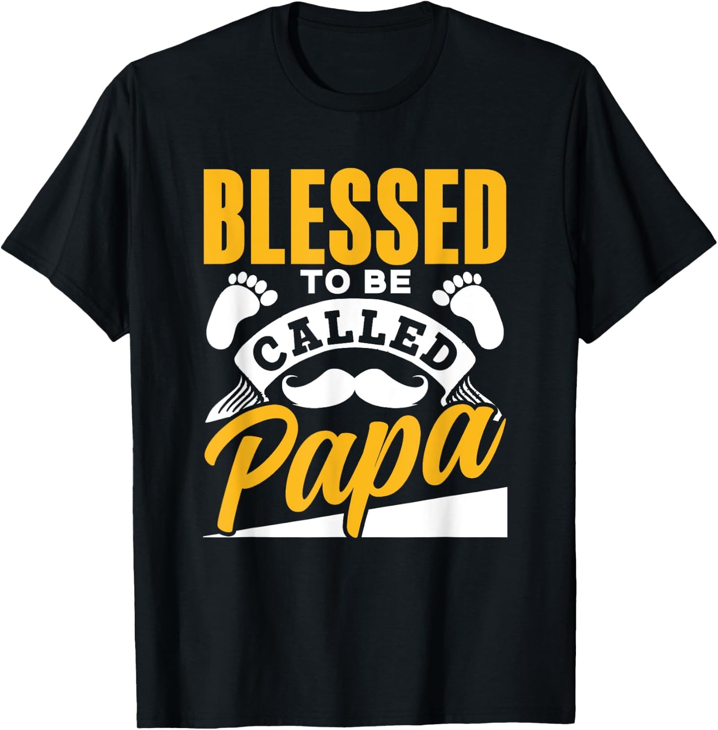 Blessed To Be Called Papa Dad Father's Day Father Daddy T-Shirt - T-Shirt | Black