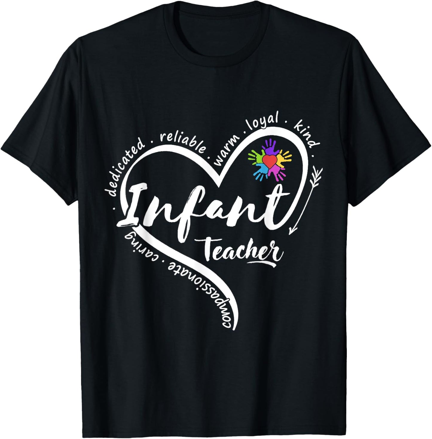 Infant Teacher Back to School Infant Daycare Teacher T-Shirt - T-Shirt | Black