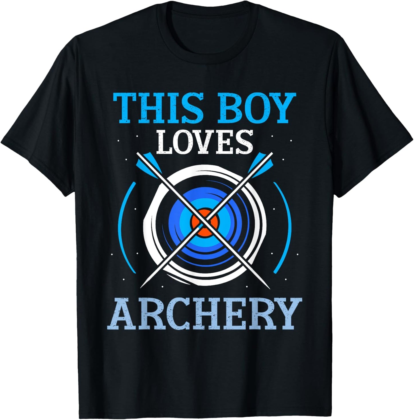 This Boy Loves Archery Archer Hobby Arrow Bow T-Shirt - T-Shirt | Black