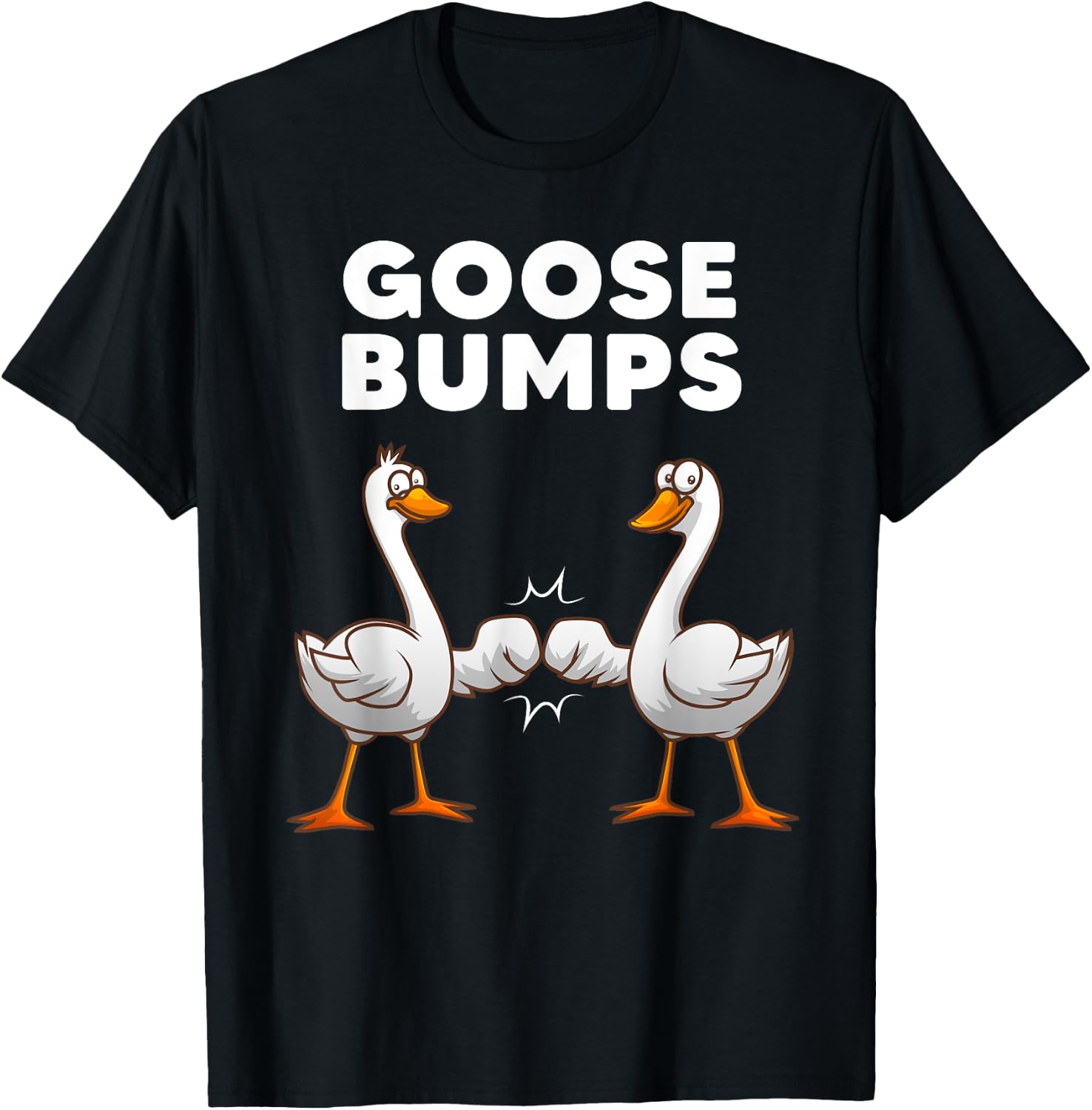 Best Goose Women Goose Bumps Waterfowl Animal Pun T-Shirt - T-Shirt | Black