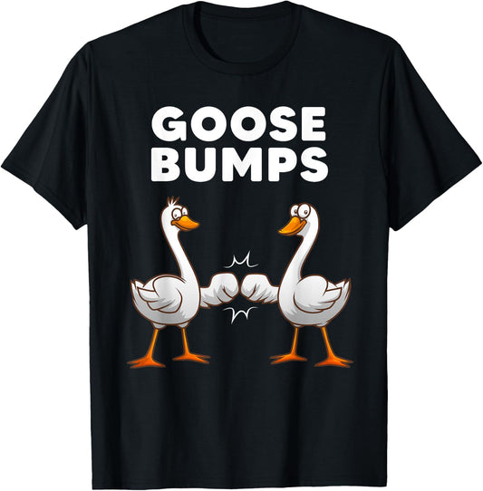 Best Goose Women Goose Bumps Waterfowl Animal Pun T-Shirt - T-Shirt | Black