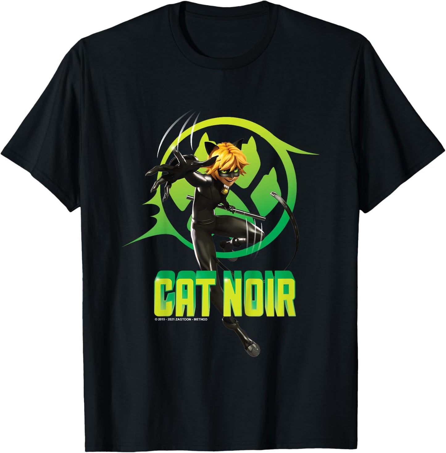 Miraculous Lady Bug - Cat Noir T-Shirt - T-Shirt | Black
