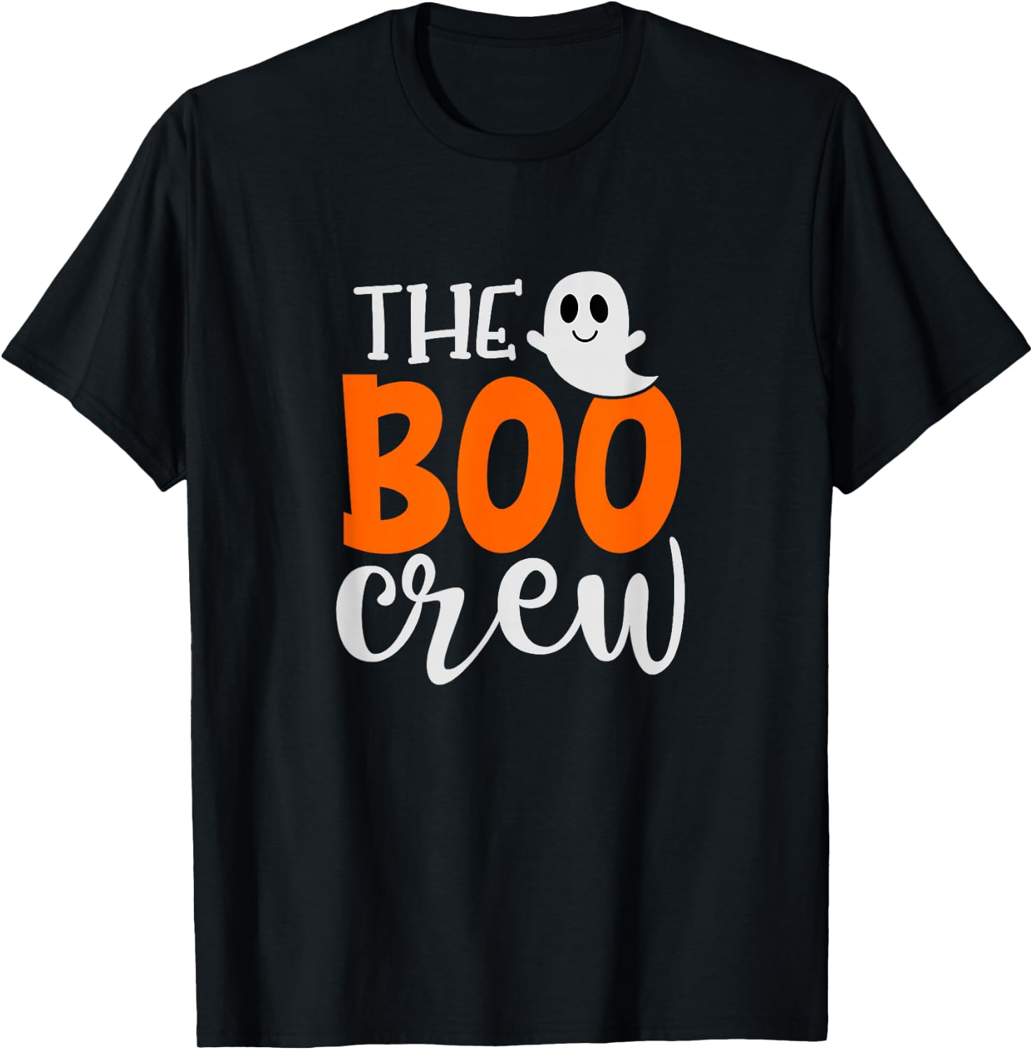 The Boo Crew, Halloween Ghost Costume, Halloween Fun Gift T-Shirt - T-Shirt | Black