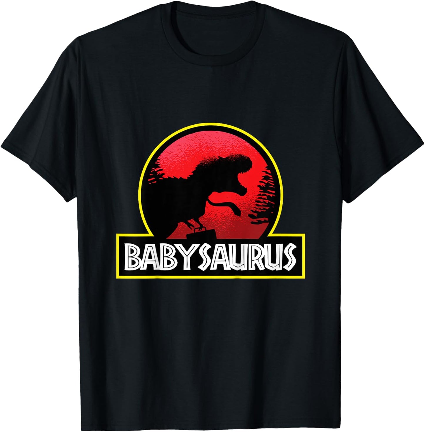Kids Babysaurus Mothers Day Funny Dinosaur Toddler Boys T-Shirt - T-Shirt | Black