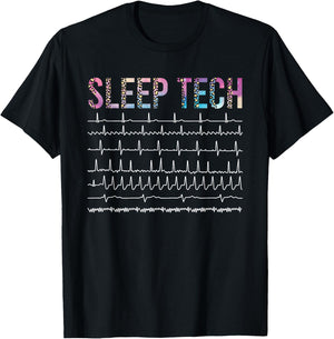 Sleep Tech Sleep Technologist Best Sleep Tech T-Shirt - T-Shirt | Black