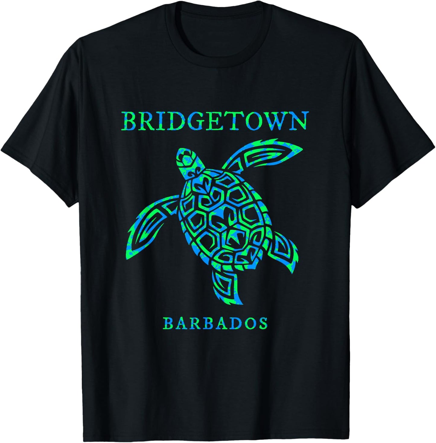 Bridgetown Barbados Sea Turtle Boys Girls Toddler Souvenir T-Shirt - T-Shirt | Black