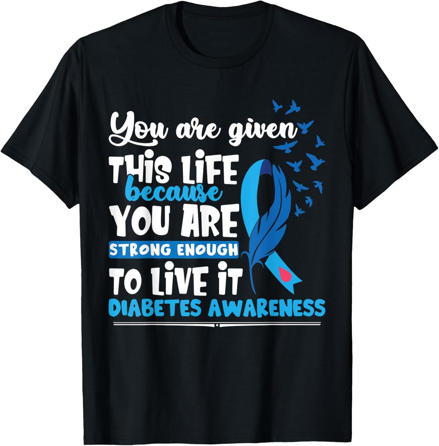 T1D Diabetes Awareness T-Shirt - T-Shirt | Black