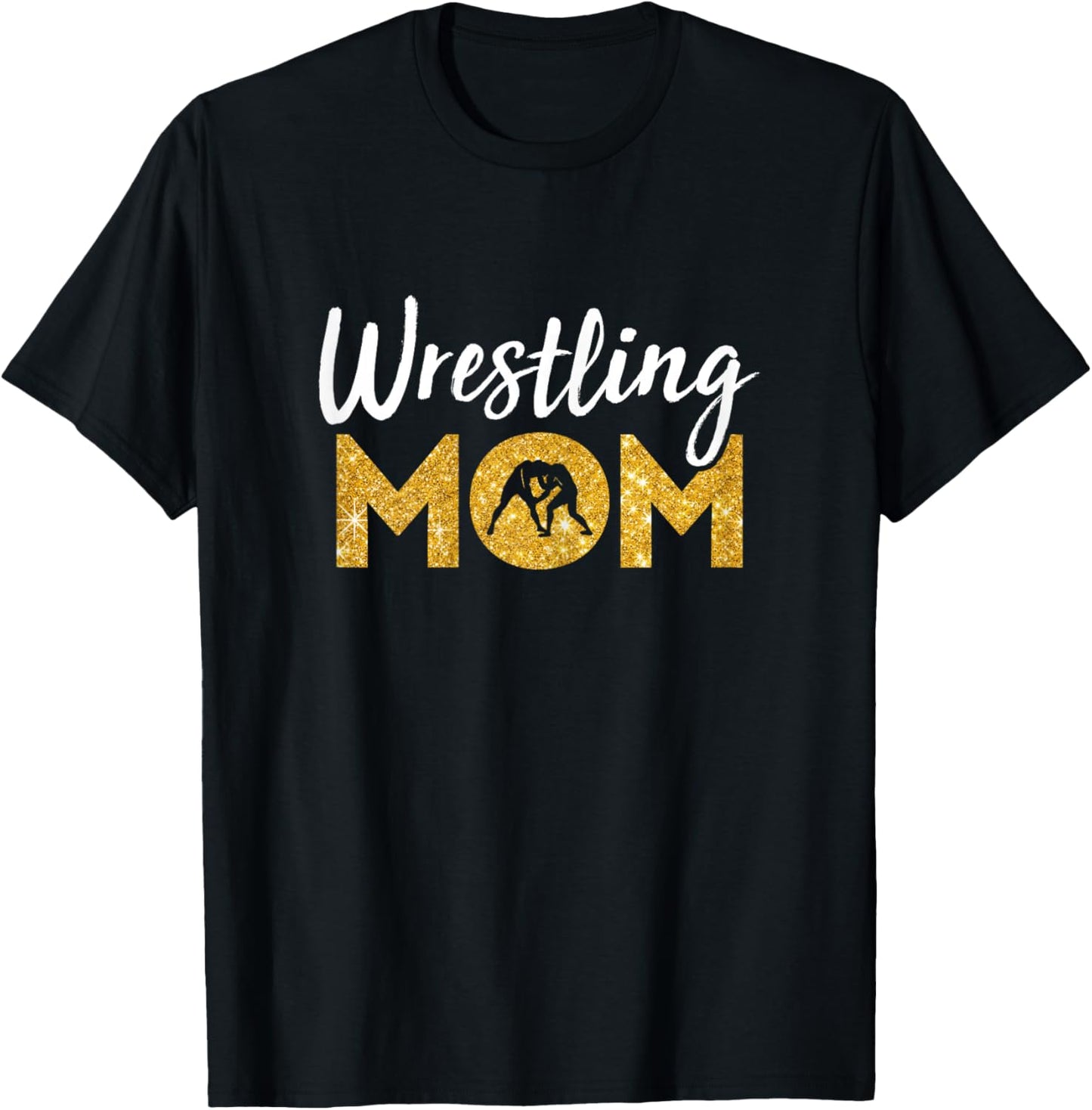 Wrestling Mom Presents Funny Wrestler Mom T-Shirt - T-Shirt | Black