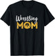 Wrestling Mom Presents Funny Wrestler Mom T-Shirt - T-Shirt | Black