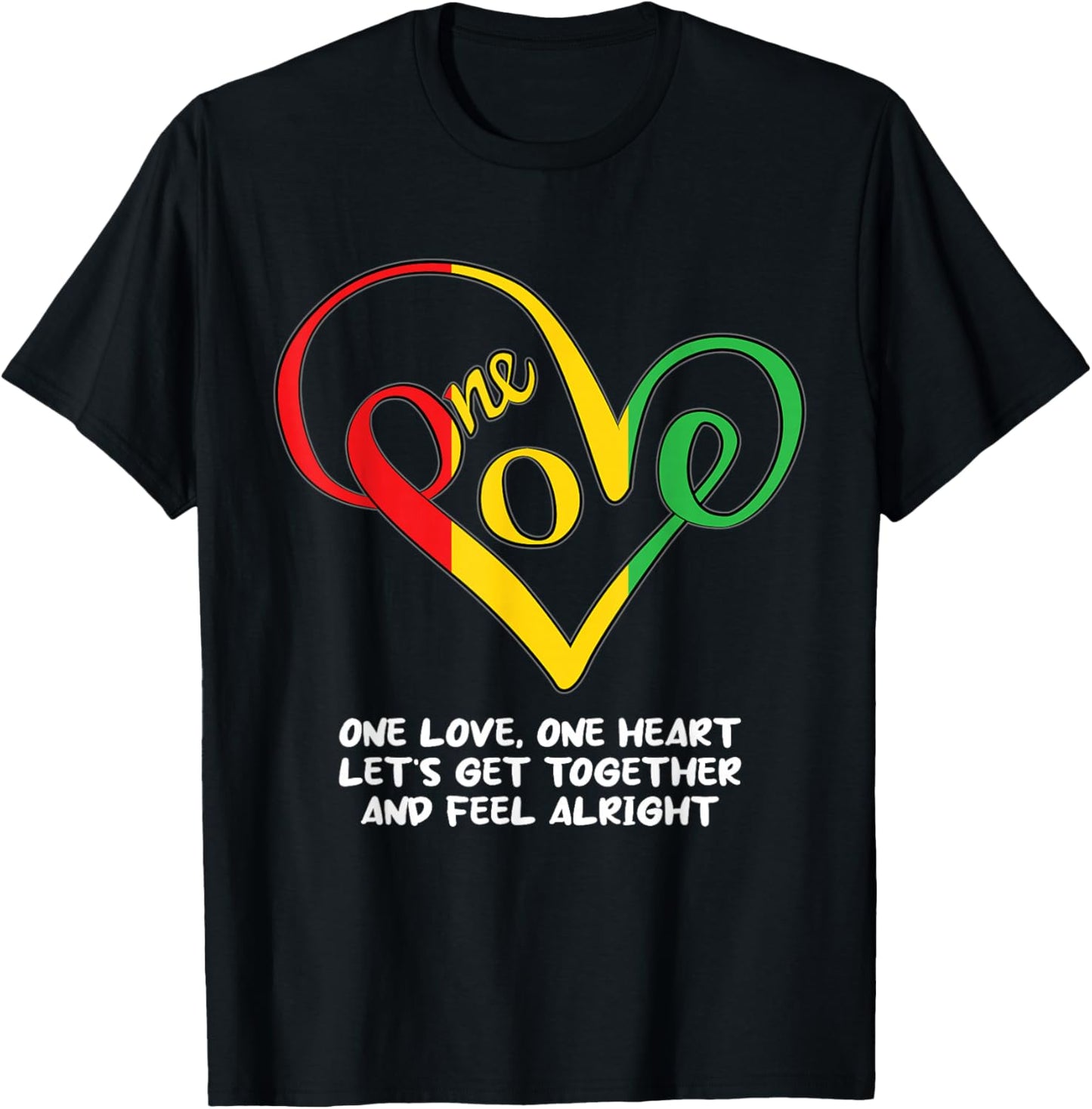 One African Love Heart Black History Month Cool BLM Melanin T-Shirt - T-Shirt | Black