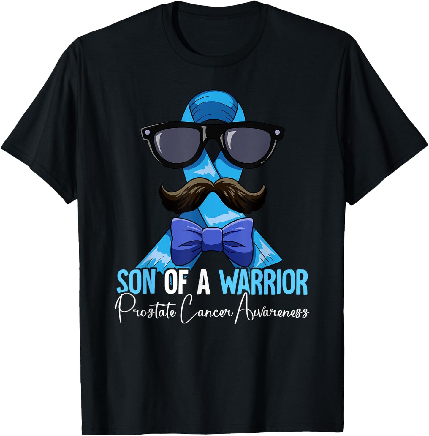 Son Of A Warrior Prostate Cancer Awareness T-Shirt - T-Shirt | Black