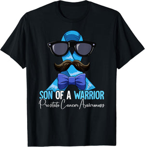 Son Of A Warrior Prostate Cancer Awareness T-Shirt - T-Shirt | Black