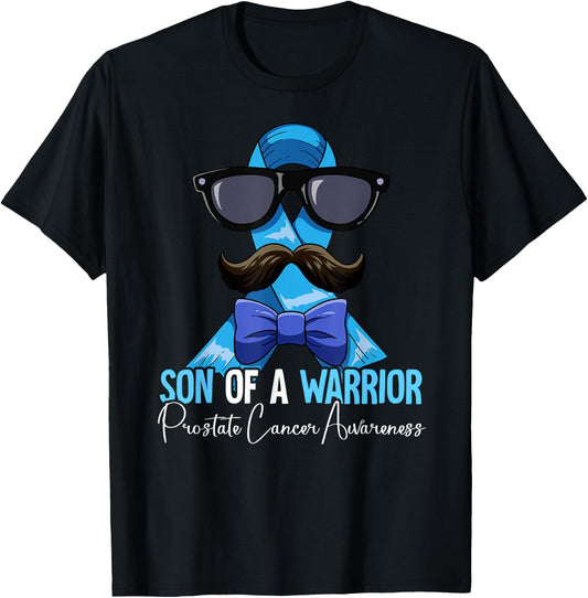 Son Of A Warrior Prostate Cancer Awareness T-Shirt - T-Shirt | Black