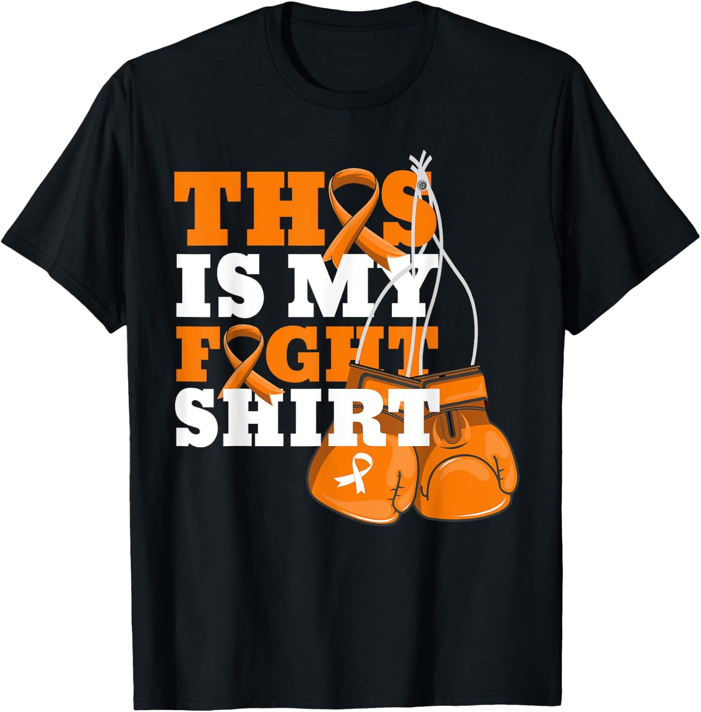 This Is My Fight Shirt Multiple Sclerosis Fighter Strong Men T-Shirt - T-Shirt | Black