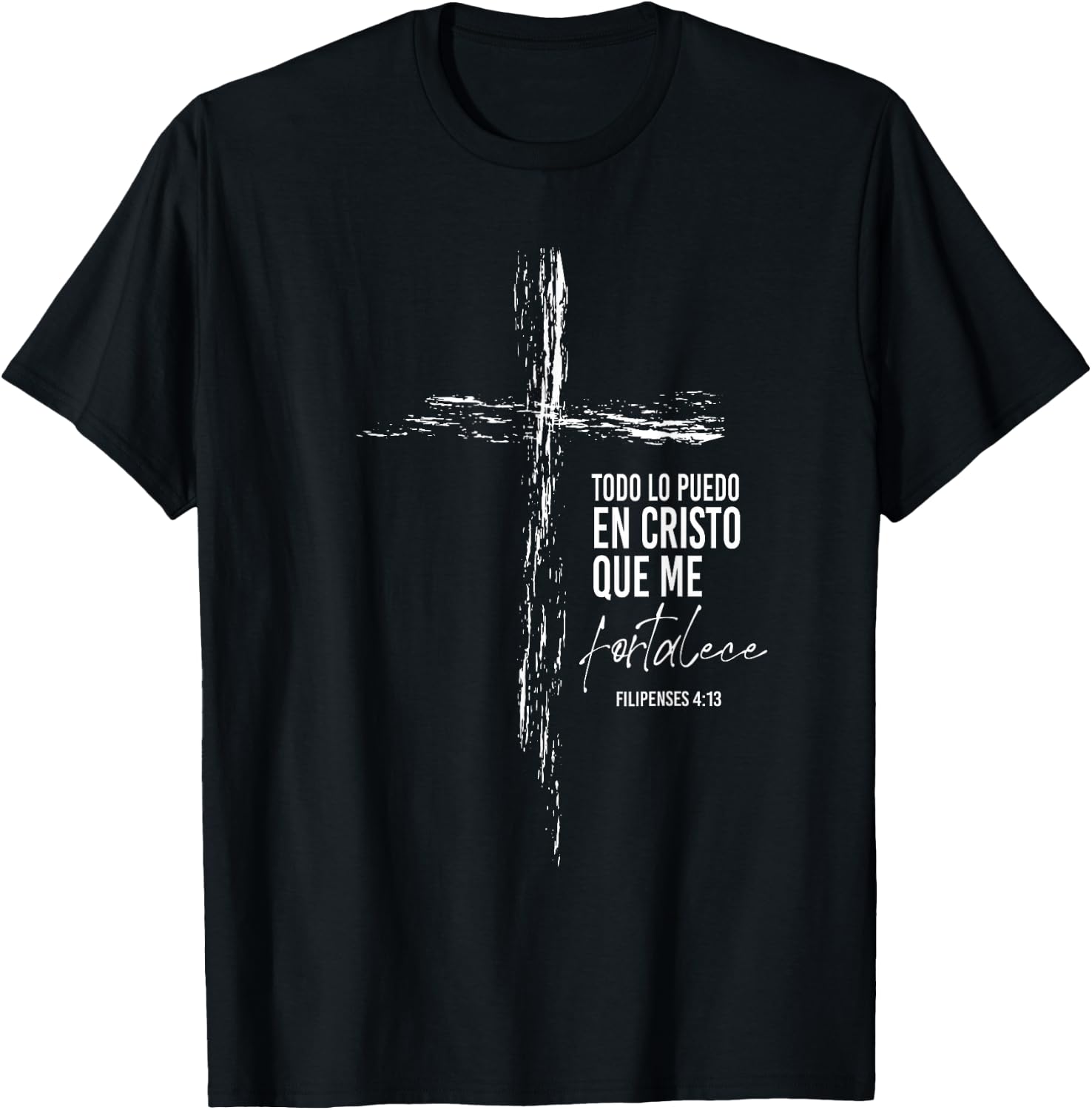 Regalos Cristianos Versos Filipenses 4 13 Christian Spanish T-Shirt - T-Shirt | Black