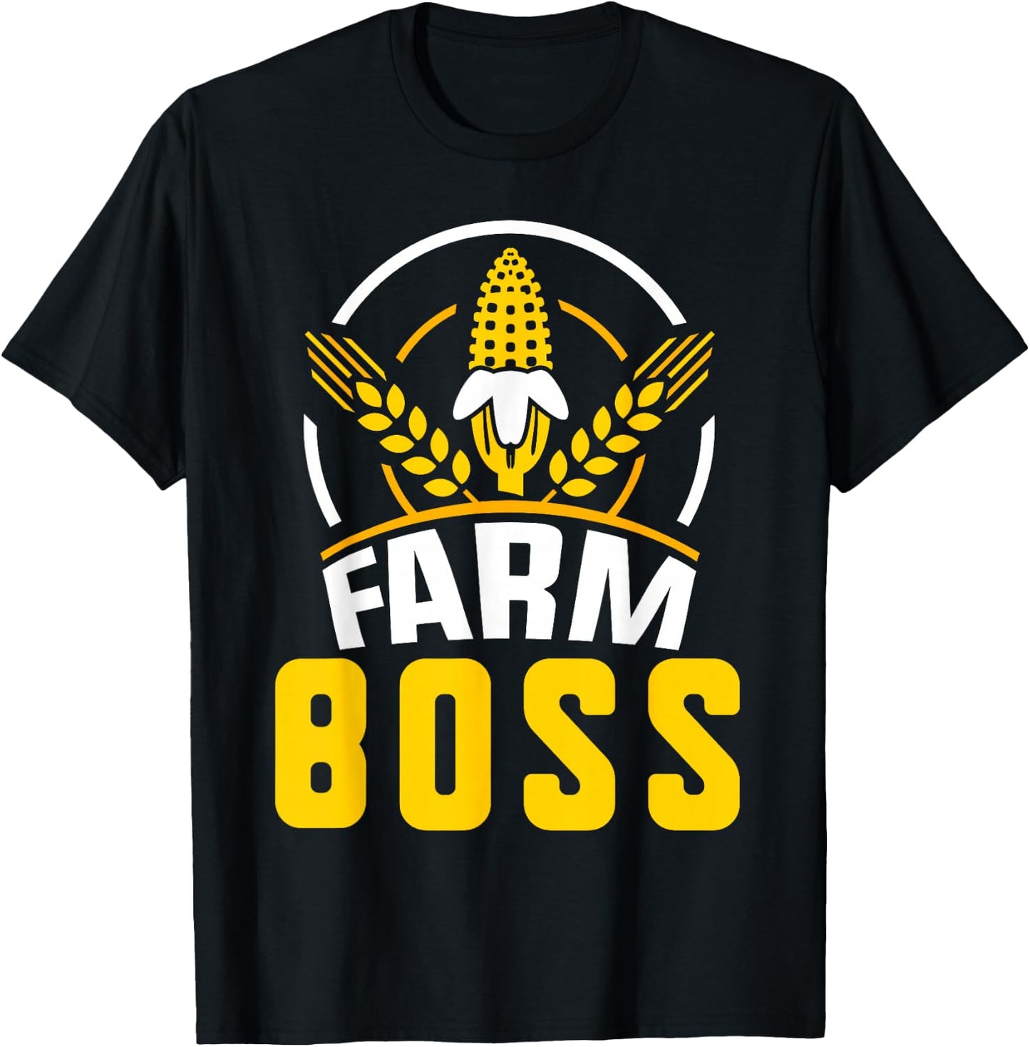Farm Boss Job Farmer Farming Hobby T-Shirt - T-Shirt | Black