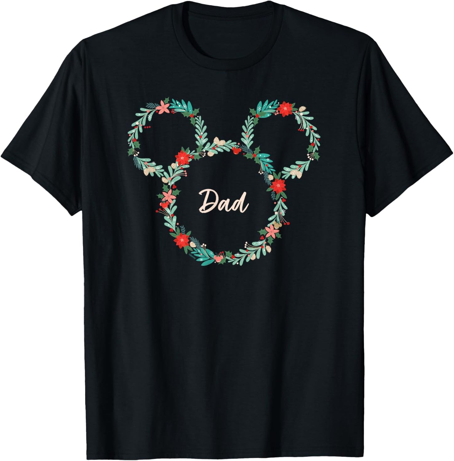 Disney Mickey Mouse Christmas Family Vacation Trip Dad T-Shirt - T-Shirt | Black