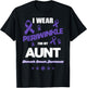 I Wear Periwinkle For My Aunt Stomach Cancer Awareness T-Shirt - T-Shirt | Black