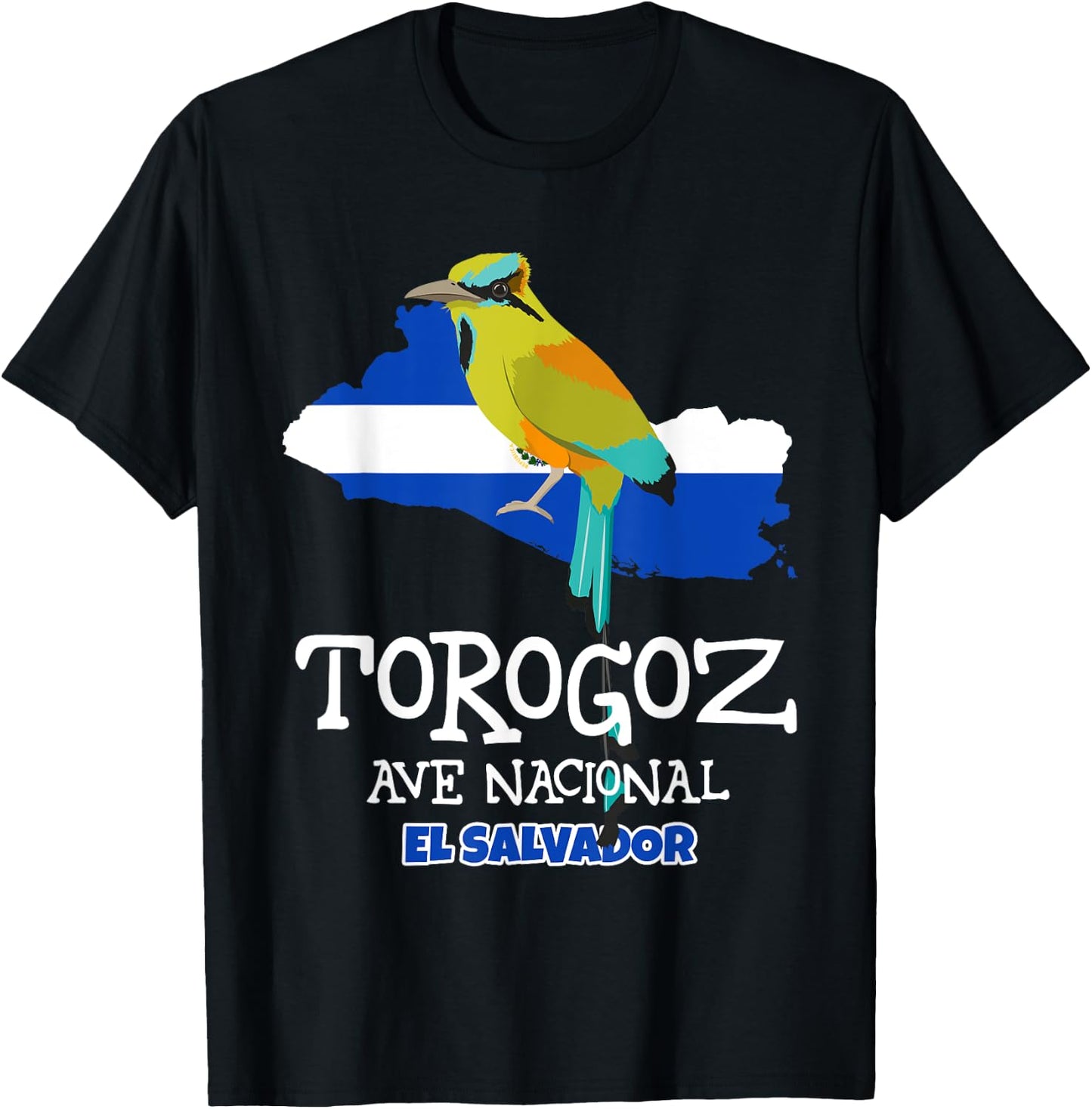 Torogoz Ave Nacional El Salvadorian Gifts National Bird T-Shirt - T-Shirt | Black