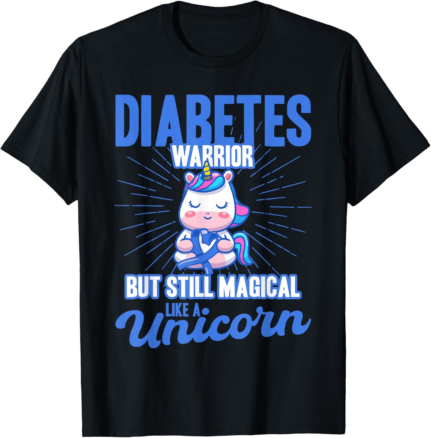 Magical Like A Unicorn Diabetes Awareness T-Shirt - T-Shirt | Black