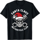 Santa Claus Motorcycle Club Christmas Pajama Cool Xmas Biker T-Shirt - T-Shirt | Black