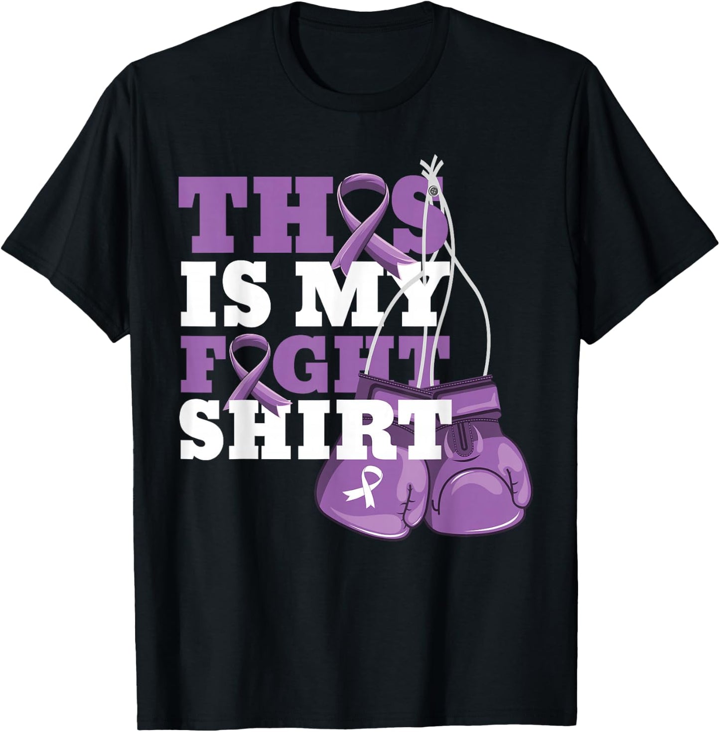This Is My Fight Shirt Alzheimer Fighter Support Strong men T-Shirt - T-Shirt | Black