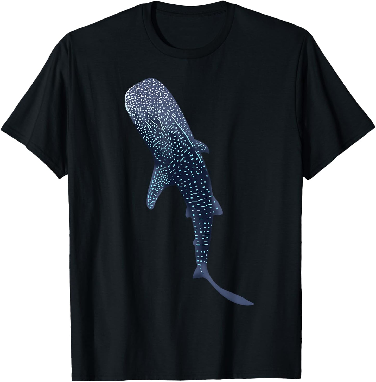 Shark Whale Large Cool Fish Animal T-Shirt - T-Shirt | Black