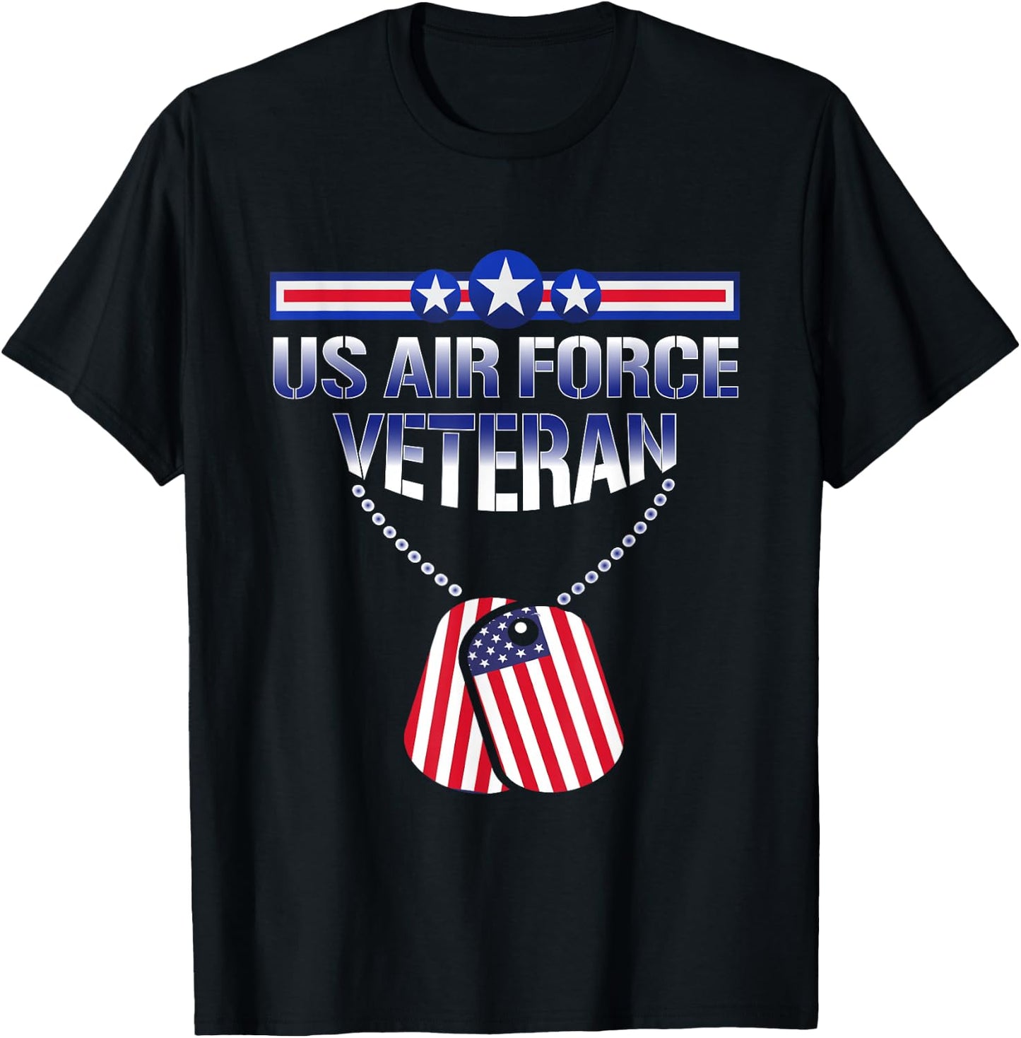 Vintage US Air Force Veteran - Vintage USAF Veteran T-Shirt - T-Shirt | Black