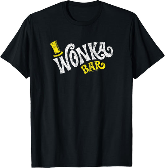 Willy Wonka & The Chocolate Factory Movie Logo T-Shirt - T-Shirt | Black