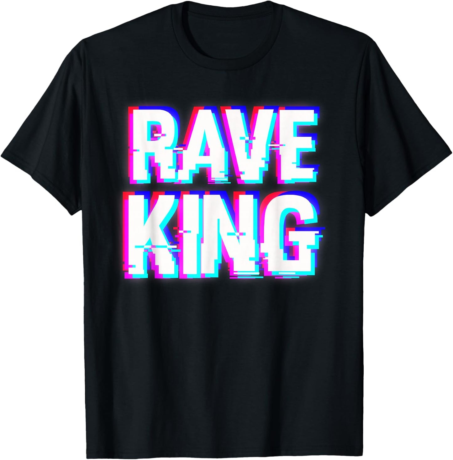 Music EDM Techno Rave King T-Shirt - T-Shirt | Black