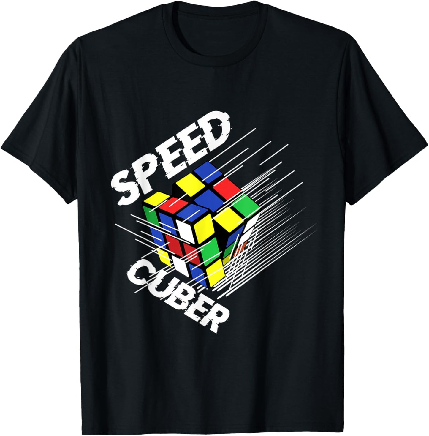 Speed Cubing Puzzle Cubing Cuber Lover Kids Boys Girls Adult T-Shirt - T-Shirt | Black