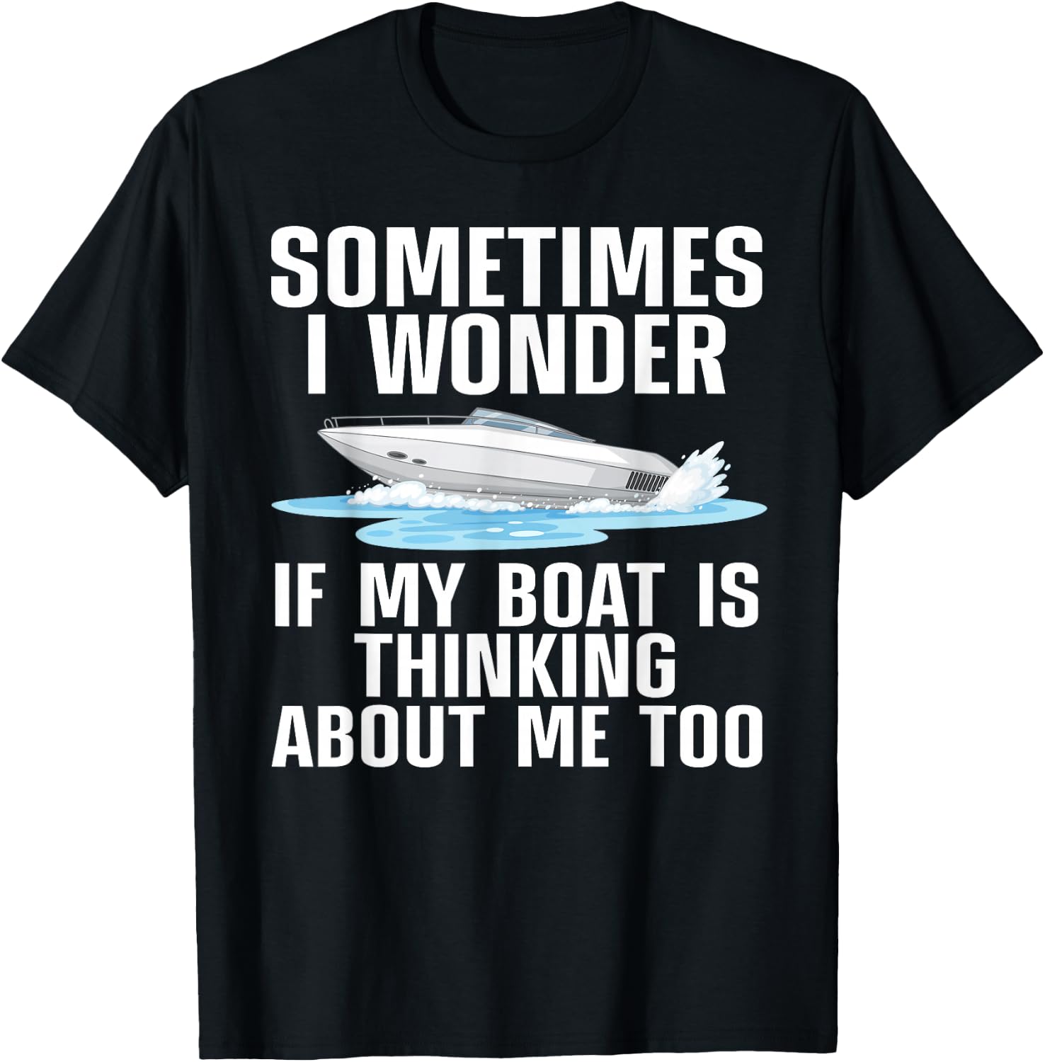 Cute Boating Art Women Boat Captain Sailboat Owners T-Shirt - T-Shirt | Black