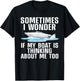 Cute Boating Art Women Boat Captain Sailboat Owners T-Shirt - T-Shirt | Black