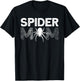Funny Spider Design Girls Arachnid Spidey Lovers T-Shirt - T-Shirt | Black