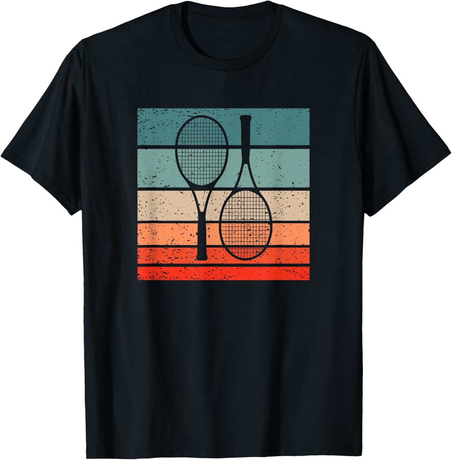 Tennis Retro Style Vintage T-Shirt - T-Shirt | Black