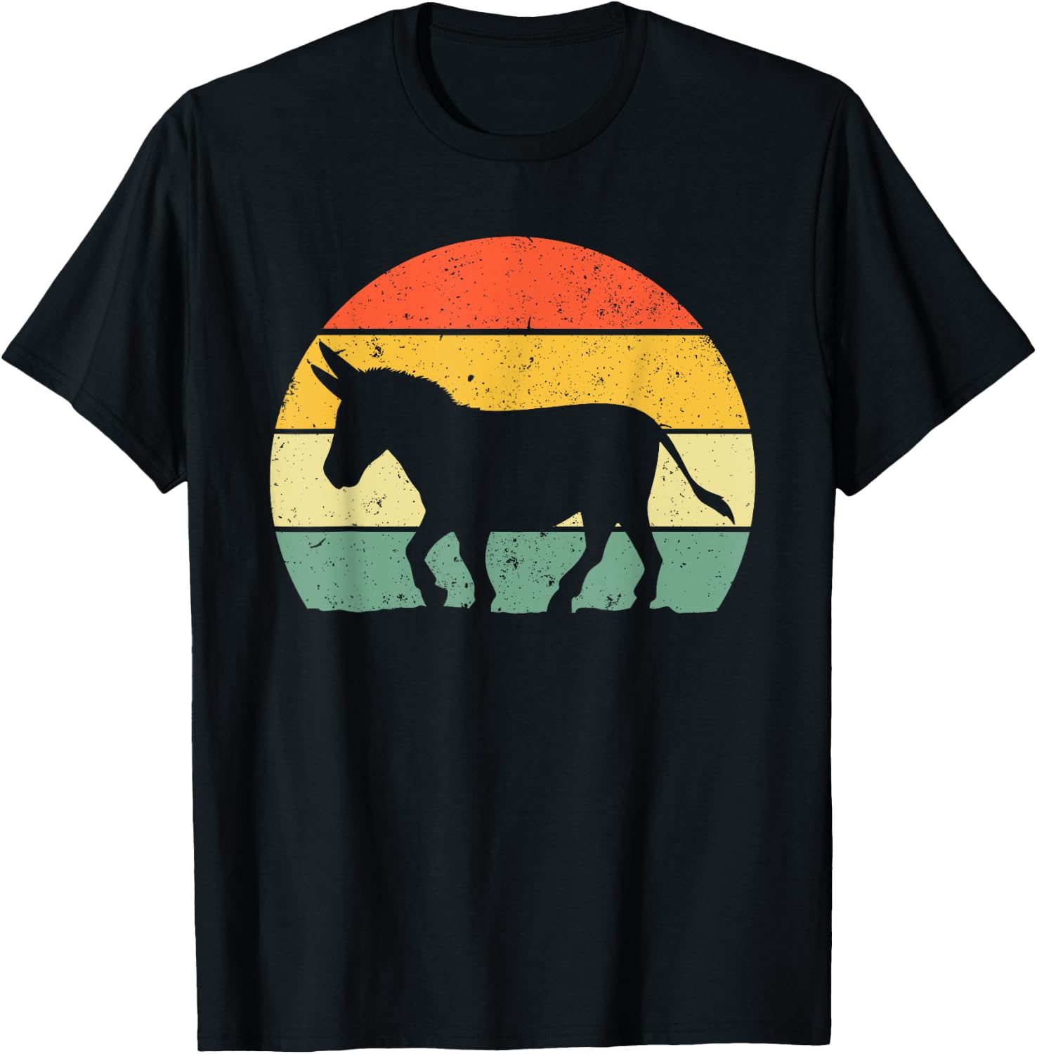 Cool Donkey Women Mule Horse Animal Lover Jackass T-Shirt - T-Shirt | Black