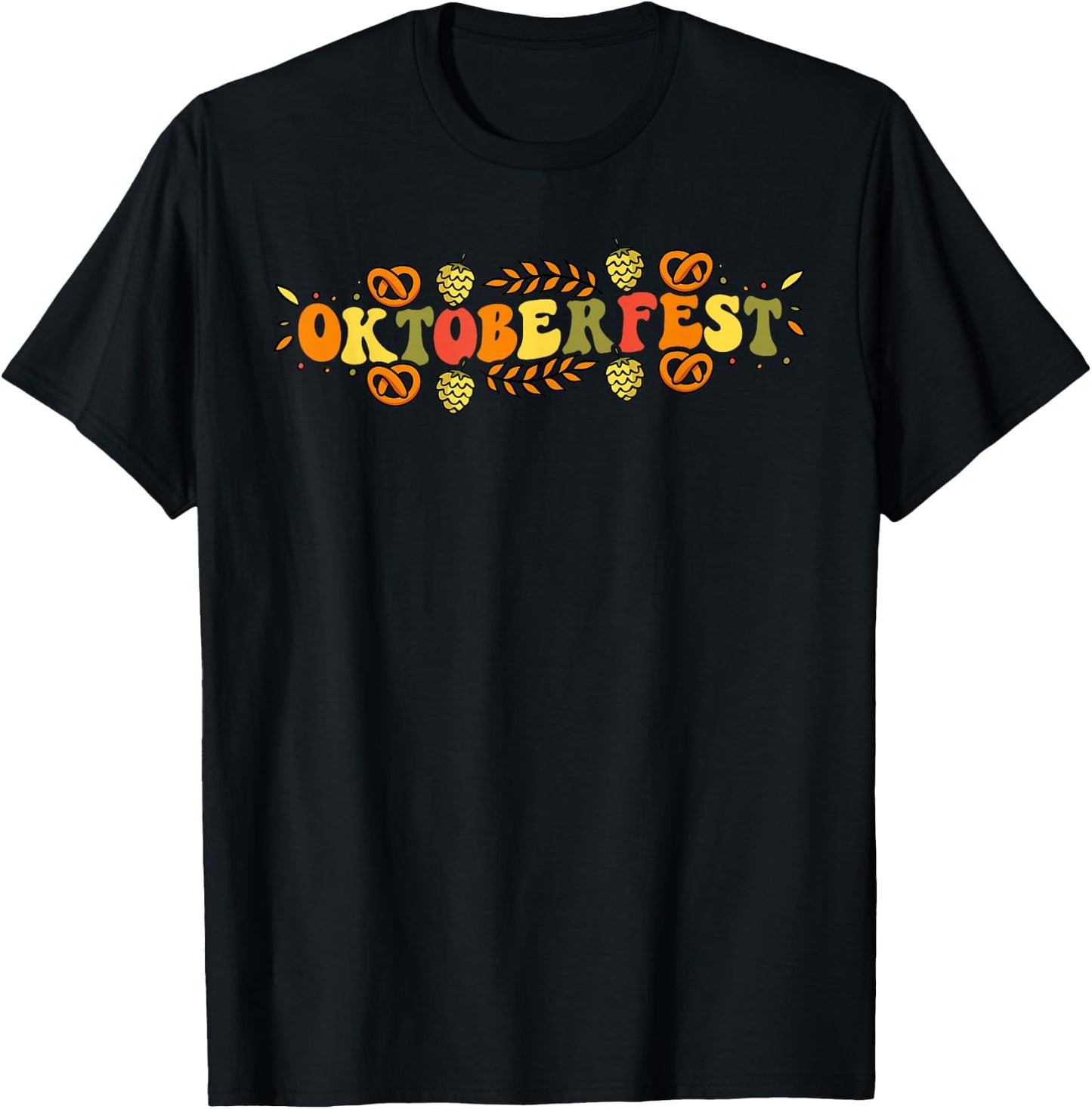 Oktoberfest German Things Cute Bavarian Festival Costume T-Shirt - T-Shirt | Black