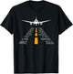 Airplane Pilot Gifts Airport Runway Phonetic Alphabet Plane T-Shirt - T-Shirt | Black