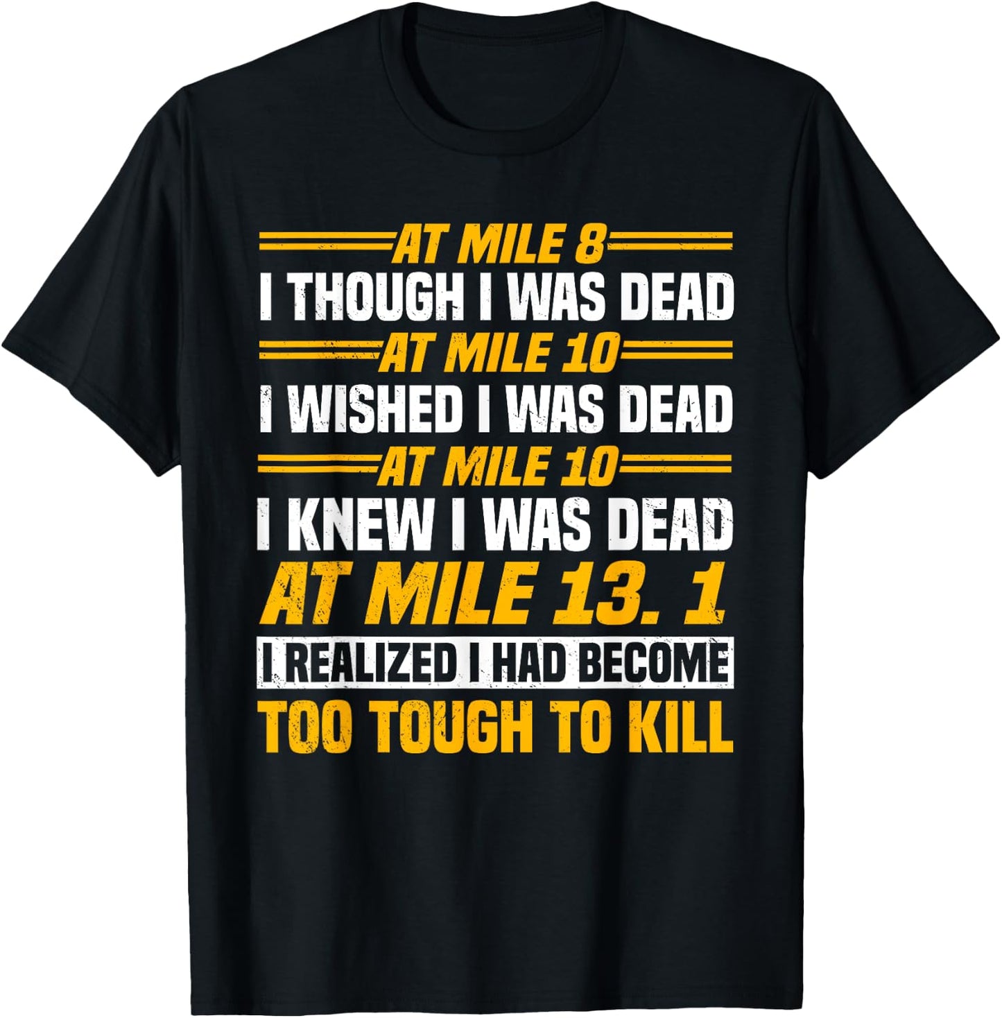 Marathoner Marathon Running Shoes Foot Race Runner T-Shirt - T-Shirt | Black