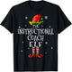 The Instructional Coach Elf Squad Funny Matching Christmas T-Shirt - T-Shirt | Black
