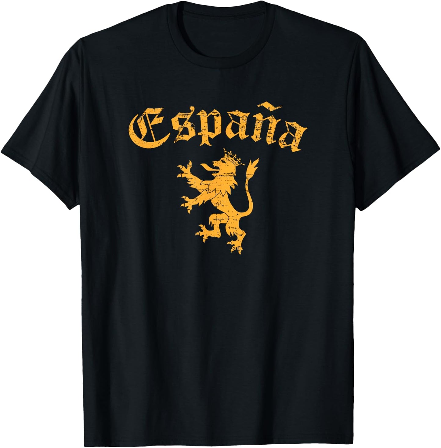 Espana Spain Lion Symbol Spanish Spaniard Pride T-Shirt - T-Shirt | Black
