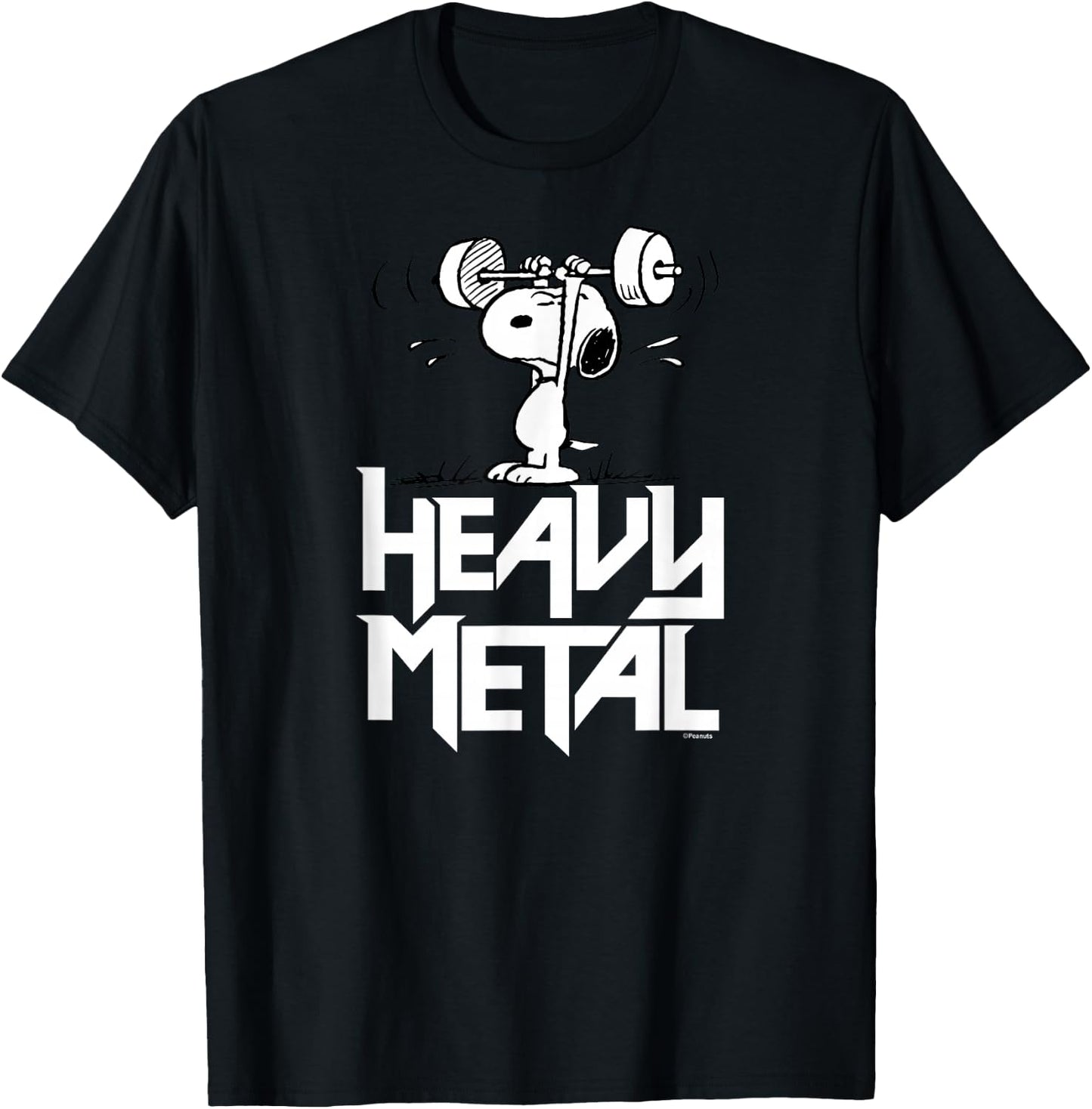 Peanuts - Heavy Metal Snoopy T-Shirt - T-Shirt | Black