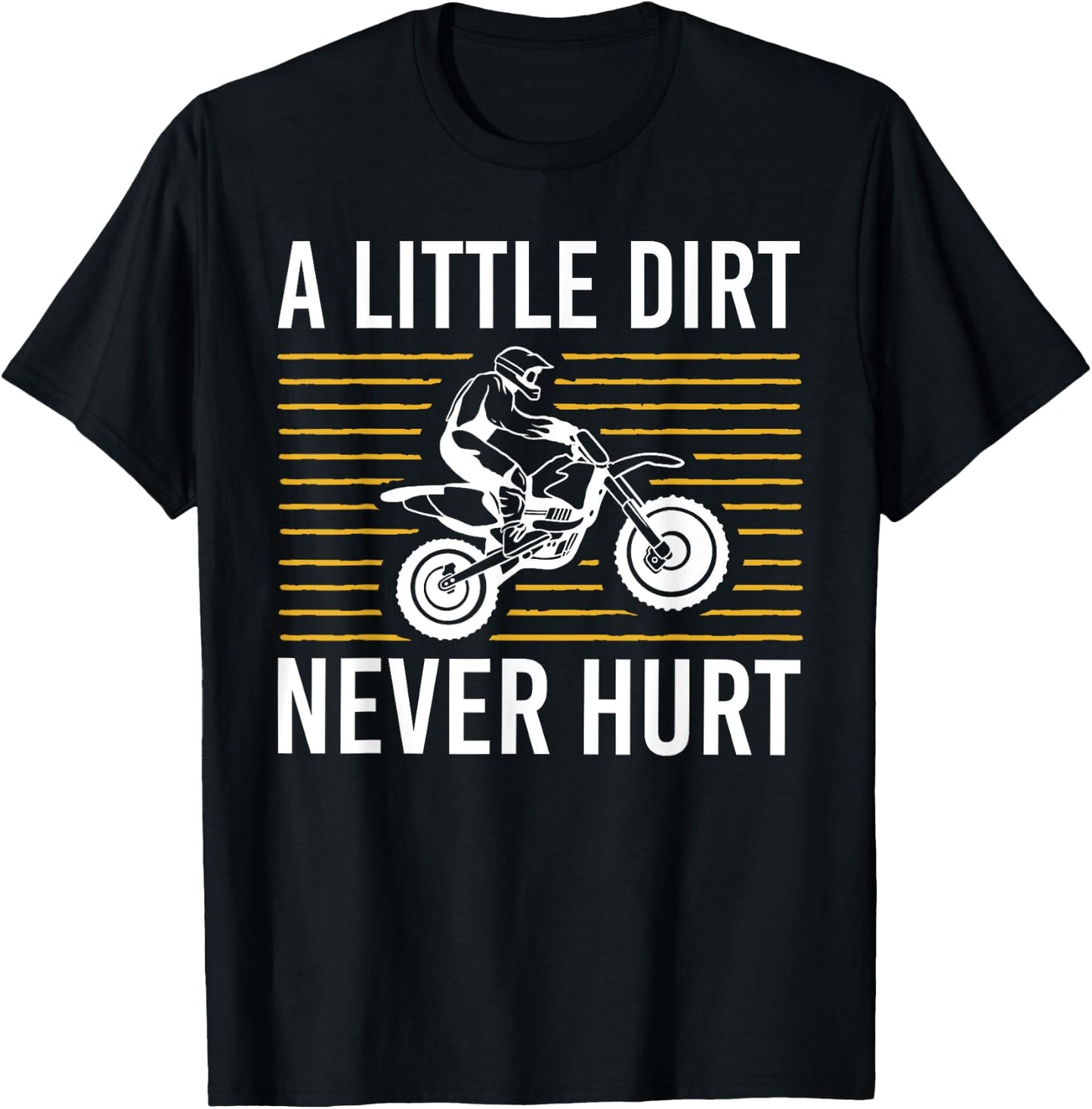 Cool Dirt Bike Art Men Women Dirtbike Motorcycle Bike Racing T-Shirt - T-Shirt | Black