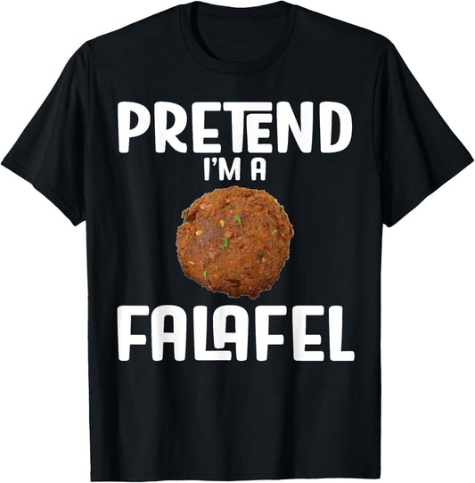 Funny Halloween Lazy Costume Outfit Pretend Im a falafel T-Shirt - T-Shirt | Black