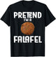 Funny Halloween Lazy Costume Outfit Pretend Im a falafel T-Shirt - T-Shirt | Black